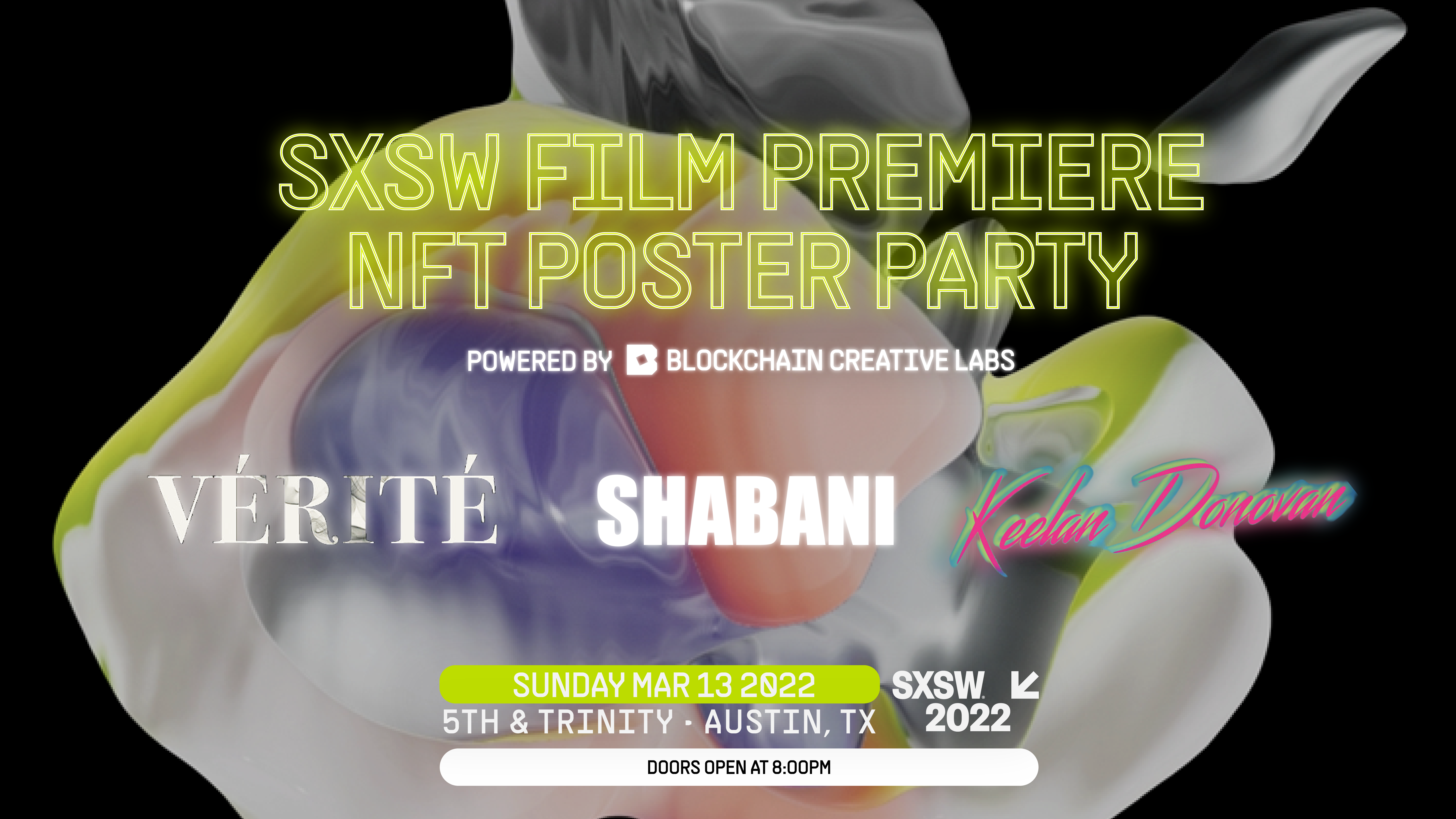 SXSW Film Poster Premiere NFT Party Featuring Verite